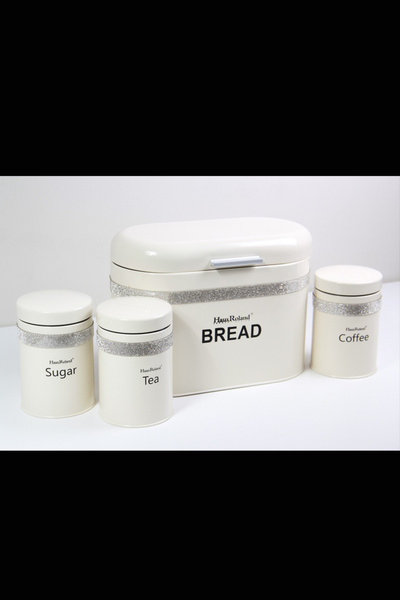Generic Tea and coffee storage jars with a lid for storing bread