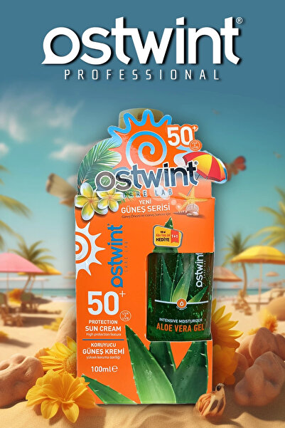 Ostwint Set Sunscreen SPF 50+ and Aloe Vera Gel Ostwint 100ml + 100ml