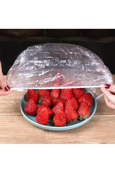 ABYZ Set Of 100 Transparent Disposable Lid Bags