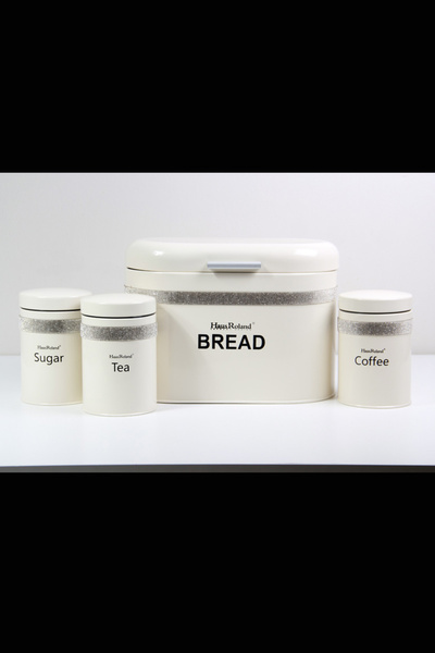 Generic Tea and coffee storage jars with a lid for storing bread