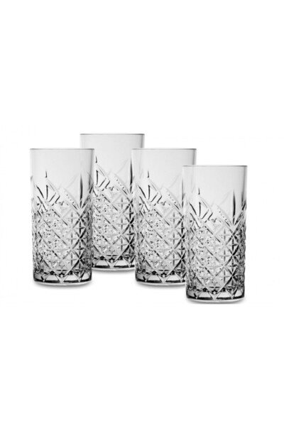 Paşabahçe Long drink glass set, Pasabahce Timeless, 4 pieces, 450 ml
