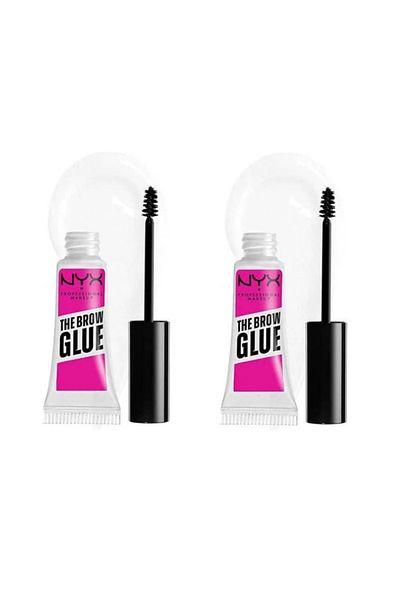 NYX NYX Professional Makeup The Brow Glow Instant Brow Mascara, Clear, 2-Pack Original