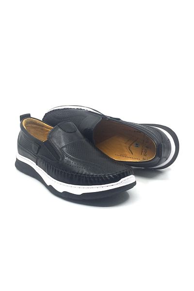 Luis Figo 100% Leather Men's Summer Orthopedic Comfortable Tied Tieless Rok Shoes New Season 40-44