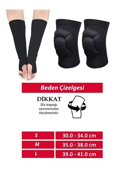 Bellanora Set of 10 Volleyball Knee Pads and Elbows / Volleyball Sleeves and Anti-Slip Sole Sports Match Socks