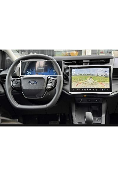 Mobilite Ford Puma 2025 Model Multimedya ve Gösterge Panel Uyumlu 9H Nano Ekran Koruyucu 2li Set