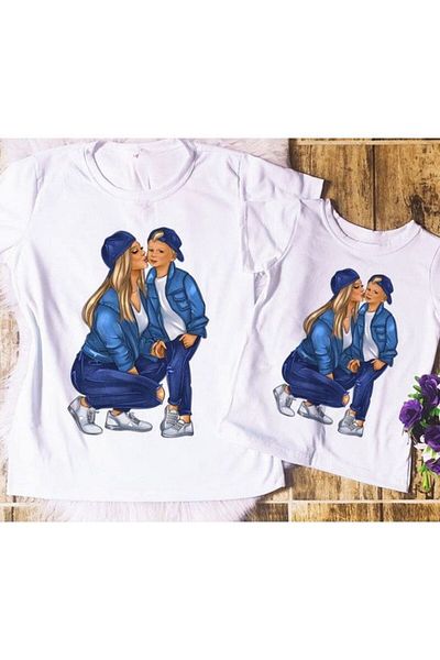 Pink Sky Mother Daughter Set "Do Not Forget to Add Each Product to the Basket by Making Two Separate Selections."