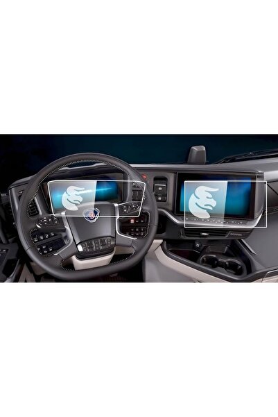 Mobilite سكانيا 560R 2025 موديل الوسائط المتعددة والمؤشر الرقمي المتوافق مع واقي شاشة نانو 9H مجموعة من 2