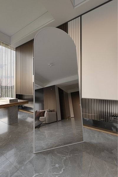 Marsah Home , Semi-oval floor mirror with stand 180x70 Cm