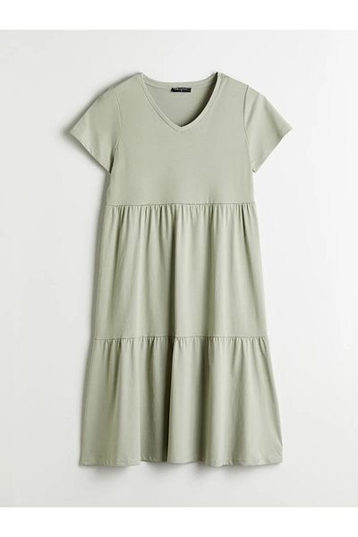 LC Waikiki Lcw Comfort V-Neck Women's Dress