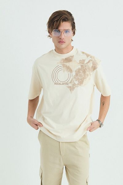 CANMODA Ρεαλιστικό μπλουζάκι Oversize - Stone