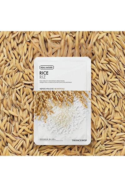 The Face Shop X5 Real Nature Face Masks || Extracted from Natural Rice || To Renew and Lighten Skin Cells