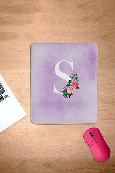 KARMAT Dikdörtgen, Mor, S Harfi, Harfe Özel mousepad, Bilgisayar Laptop Fares...