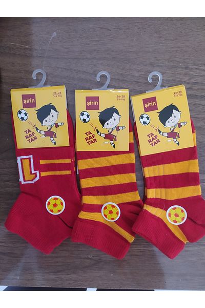 Şirin Cute Fan Socks 3 Pieces Gs