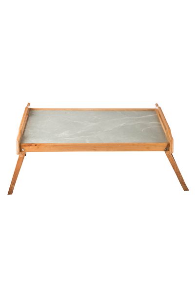Dania High-Quality Wooden Serving Tray with Foldable Legs, Size 62*41*24 cm