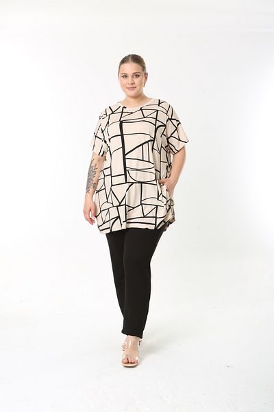 XL Modam Xlmodam Women's Large Size Lycra Tunic
