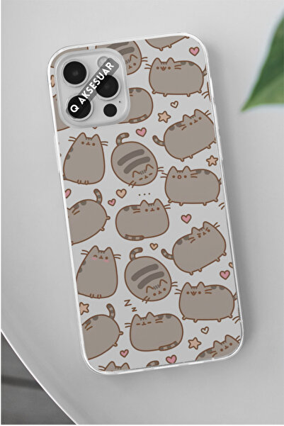 Q Aksesuar Samsung Galaxy Note 10 Lite Uyumlu Sevimli Kedi Tasarımlı Şeffaf T...