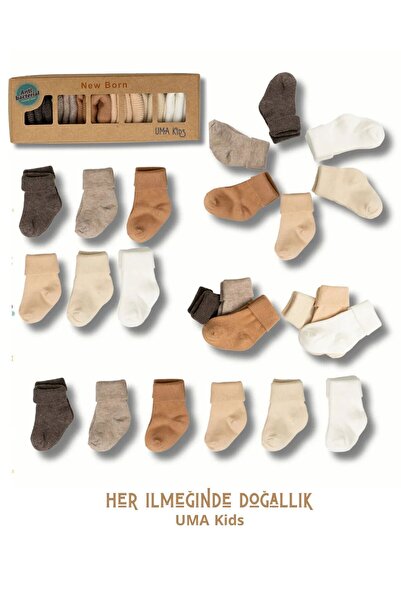UMA Kids Baby Socks 6-Pack - Newborn - 0-6 Months – Organic Cotton Antiallerg...