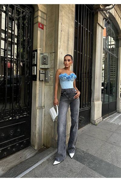DENİKK Trend Special Design Loose Leg Άνετο Παντελόνι Palazzo 25