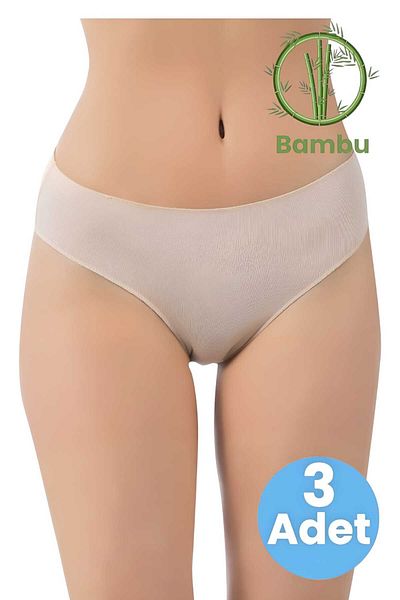Uniquetrenders Γυναικείο 3 τεμάχιο μπαμπού χωρίς σημάδια ψηλόμεσο εσώρουχο