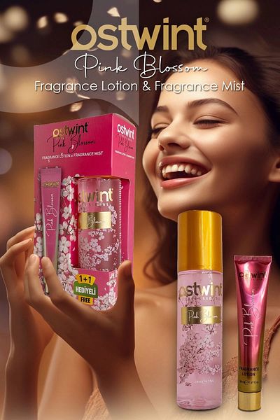 Ostwint Fragrance Pink Blossom Body Spray Set + Body Lotion 50ml