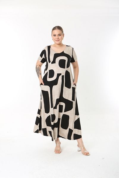 XL Modam XLMODAM ΓΥΝΑΙΚΕΙΟ ΦΟΡΕΜΑ ΜΑΥΡΟ ΒΙΖΟΝ LYCRA ΜΕΓΕΘΟΣ