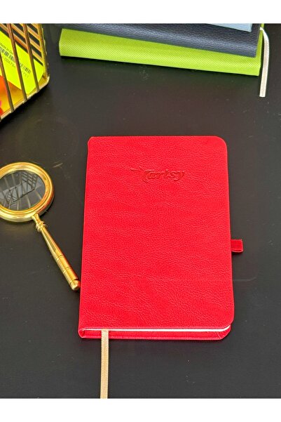 notin paper 9x14 cm Termo Deri Kapaklı Lastikli Çizgili 80 Yaprak Cep Boy Def...