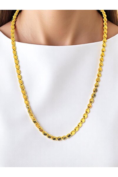 stainless steell Arpa Model Halep Zincir Kolye 80 cm Şık ve Zarif Tasarım