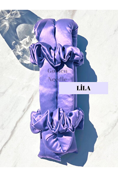 Golden Needle Set de coafură fără căldură, pudră, roz satin, sos de păr, set ...