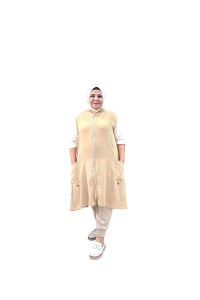 Sevda Kılınç Large Size Imported Ayrobin Vest