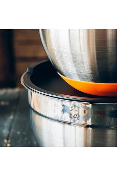 Bra Efficient Bowl, Stainless Steel, With Lid, 16 Cm, 1.6 Liters