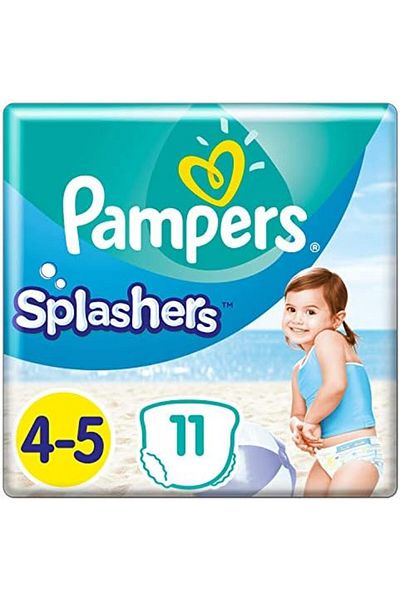 Pampers Splashers Disposable Swim Nappies Size 4-5 (9-15 kg) for Optimal Protection in The Water, 11