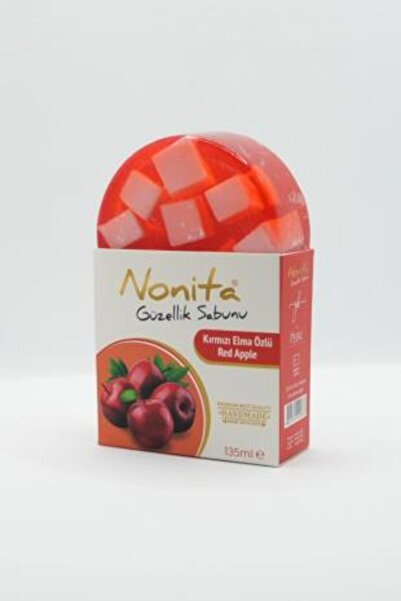 nonita صابون الجمال 135 مل - التفاح الأحمر بخلاصة التفاح الأحمر