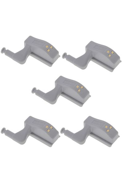 Evelise Set de 5 balamale pentru mobilă cu iluminare LED, 7,5 x 4 x 2 cm