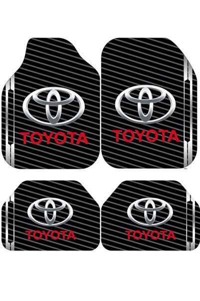 Artızon Toyota Gri Siyah Dekor Oto Paspas Takımı Tüm Modellere Uyumlu Univers...