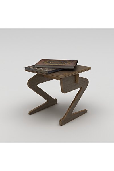 KUT TASARIM Doğal Kontra Ahşap Z Şeklinde Masa Mutfak Cafe Bar Ev Özel Tasarım