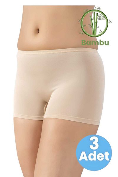 Uniquetrenders Women's 3-Piece Bamboo Non-Marking Boxer Shorts Panties