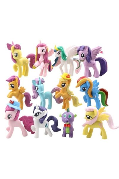 MY LITTLE PONY Set 12 Ponei, TNAGORA®, 7 cm Figurine, Multicolor, +3 ani