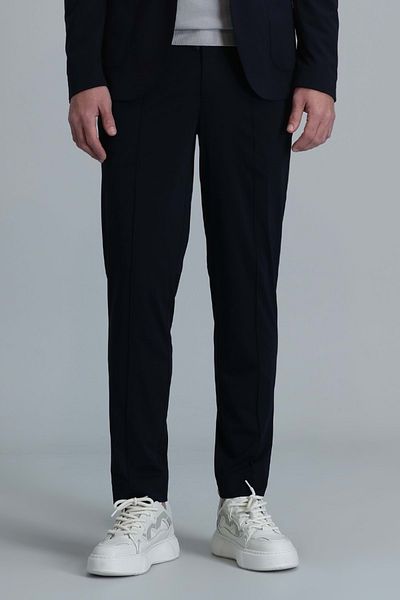 Lufian 111190324 Simon Smart Men's Chino Pants Slim Fit Men's Trousers Navy Blue