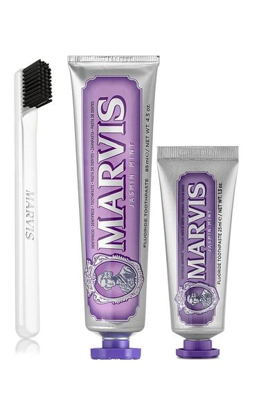Marvis Jasmin Mint 3-Pack 85 ml 25 ml Soft Toothbrush