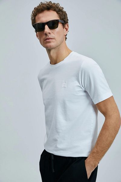 Lufian Λευκό T-shirt Pablo Modern Graphic