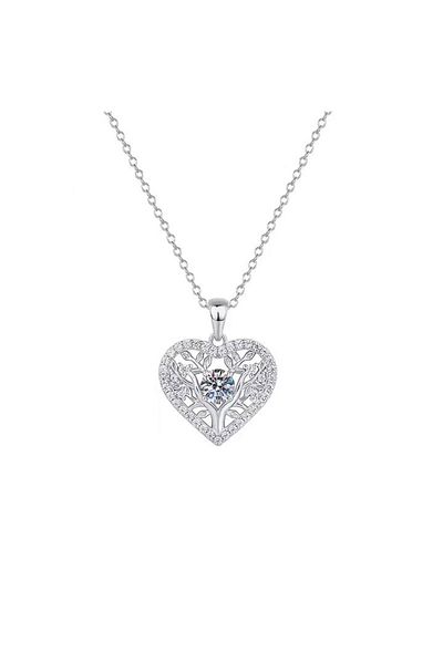 OEM Heart necklace with moissanite diamonds
