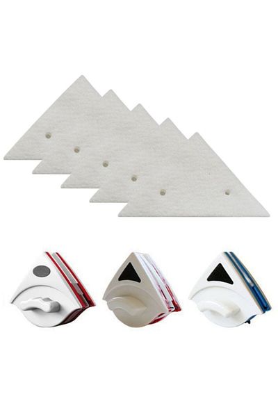 Evelise Set of 5 washing pads for double wiper with magnet for cleaning windows with a thickness