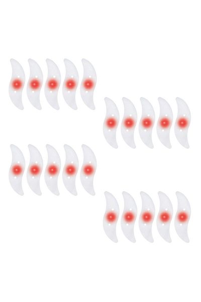 Evelise Set of 20 LED ambient lights with 3 lighting modes for Bicycle, Red