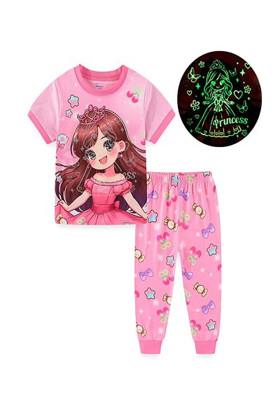 Babyqlo Sparkling Princess in Pink Dress Pajama Set