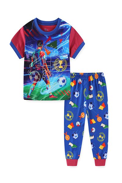 Babyqlo Glow Soccer Star in Action Pajama Set