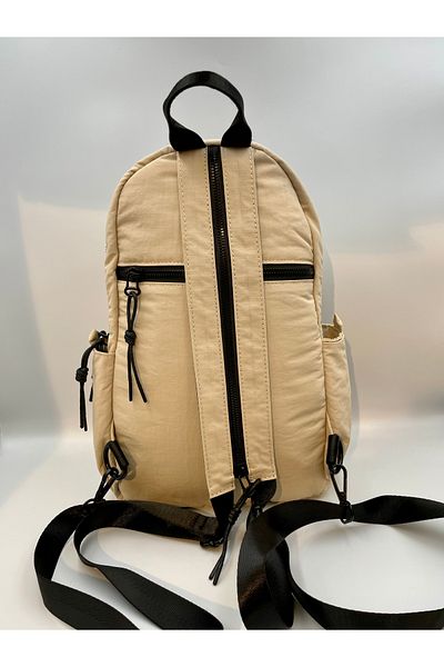 seyyah Multi-Pocket Water Resistant Parachute Fabric Backpack and Body Bag Dual Use Bag