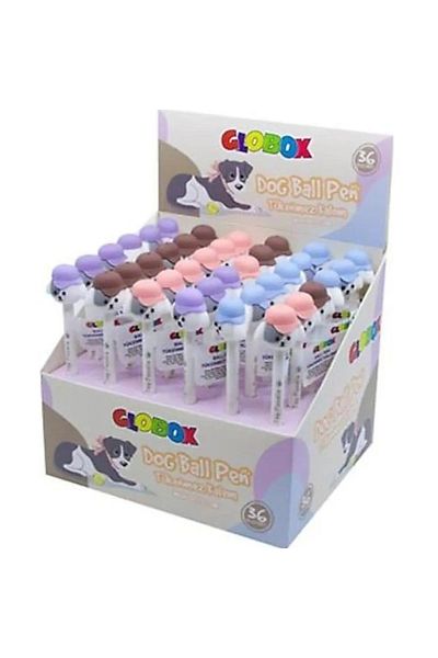 Globox Dog Set with 36 Ballpoint Pens and Hat - 3503