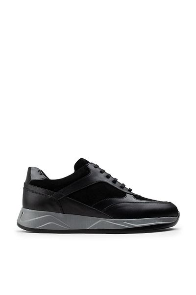Deery Γνήσιο δέρμα Μαύρα Ανδρικά Παπούτσια Sneaker