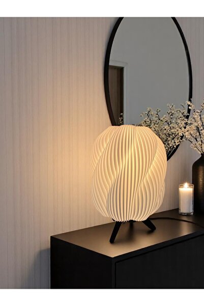 Moonart Design Lyra Masa Lambası | Heykelsi Formlu Modern Nordic Dekoratif Ab...