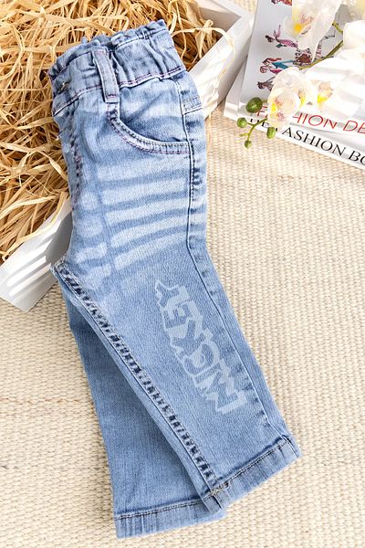 Babymod Figured Denim Cotton Stylish Jeans Baby Girl Pants